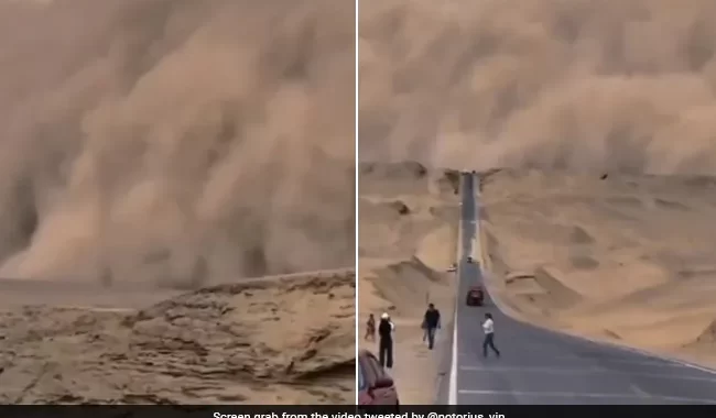 Dramatic Video Shows Massive Sandstorm Ripping Through Parts Of Northwest China