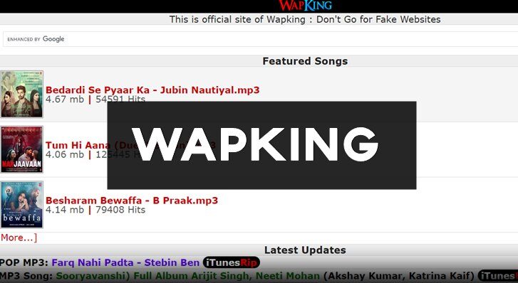 Wapking 2022: Wapking.com Latest Mp3 Songs Download Wapking cc