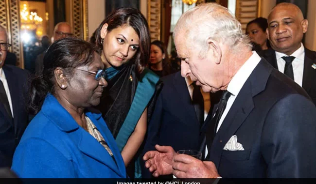 President Droupadi Murmu Meets King Charles Ahead Of Queen's Funeral