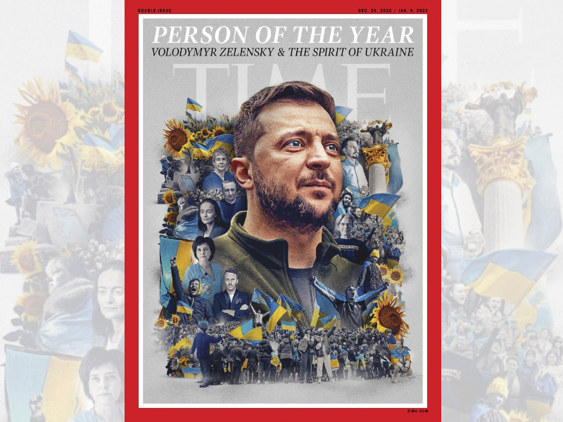 Volodymyr Zelensky is Time Magazine's 2022 Person of the Year