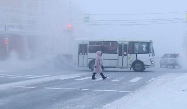 "Can't Fight It": Russia City Residents Battle -50 Degrees Temperatures